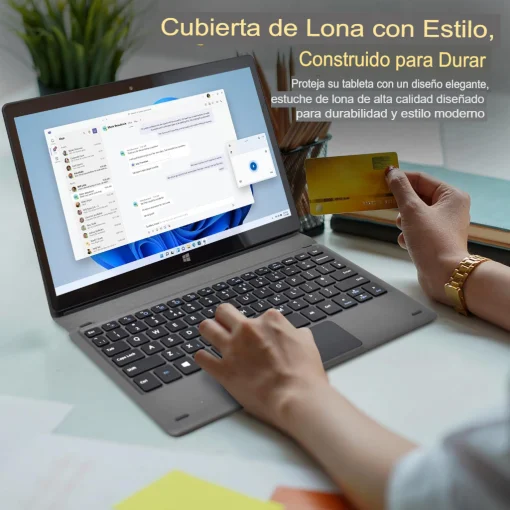 Cod. 1781  Laptopt/Tablet ENV Book Pro 2 en 1 / Intel&reg; Celeron&reg; N4020 / 8GB / 256GB SSD / 10.1"&nbsp;HD+ IPS / Windows 11 / Wi-Fi 5 AC / WebCam&nbsp;Selfie 1.9MP, post. 5MP / Incluye Cover Teclado docking Espa&ntilde;ol / Gris