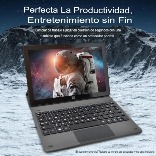 Cod. 1781  Laptopt/Tablet ENV Book Pro 2 en 1 / Intel&reg; Celeron&reg; N4020 / 8GB / 256GB SSD / 10.1"&nbsp;HD+ IPS / Windows 11 / Wi-Fi 5 AC / WebCam&nbsp;Selfie 1.9MP, post. 5MP / Incluye Cover Teclado docking Espa&ntilde;ol / Gris