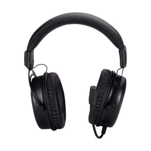 Cod. H:115 Headphone Stereo HP DHE-8005 / iluminación LED / Mic. flexible / control vol. / Interfaz: 1*jack 3.5mm+USB(LuzLED) / Cable 2.1 m