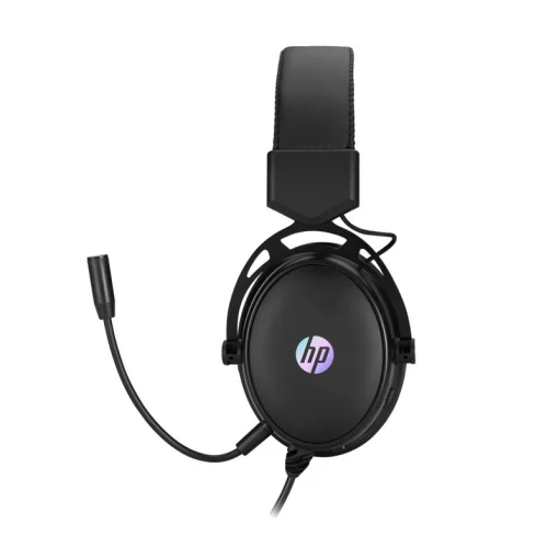 Cod. H:115 Headphone Stereo HP DHE-8005 / iluminación LED / Mic. flexible / control vol. / Interfaz: 1*jack 3.5mm+USB(LuzLED) / Cable 2.1 m