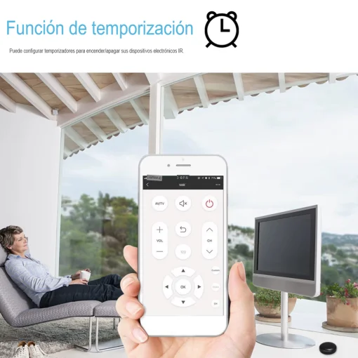Cod. 1141 Control Remoto Universal WiFi-IR Smart LQ-Y06 / Controla Electrodom&eacute;sticos y Productos Electr&oacute;nicos / Compatible: Alexa, Google Home / Control por Voz APP