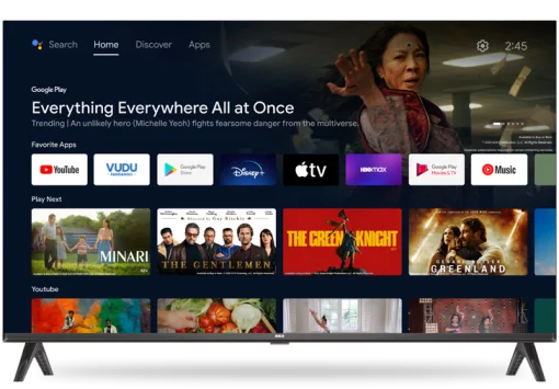 Cod. 108 Smart TV RCA 75&quot; 75UHDRC 4K Ultra HD HDR / Google TV / 3*HDMI, 2*USB / Wi-FI, Bluetooth / Dolby Audio / Control remoto por voz