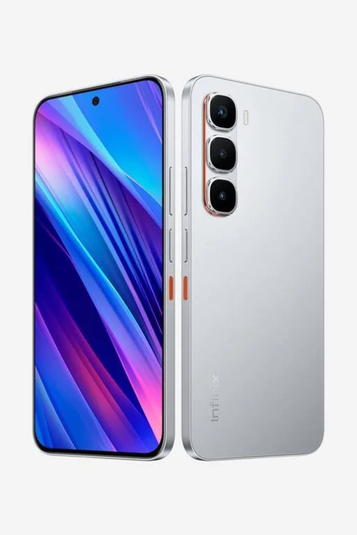 Cod. 281  Infinix HOT 60 Pro / 6.78&quot; 1.5K AMOLED 144Hz / Ram 8GB (16GB exten.) / 256GB Alm. / Helio G200 / XOS 15.1 Android 15 / Cam. 50MP + 13MP Frontal / NFC / Sensor de huellas / Bat. 5160mAh, Carga rápida 45W / Titanium Silver