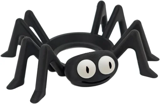 Cod. 1186 Soporte P/Alexa Echo Dot 4&ordf;/5&ordf; generaci&oacute;n / Forma de ara&ntilde;a ( ojos negro)