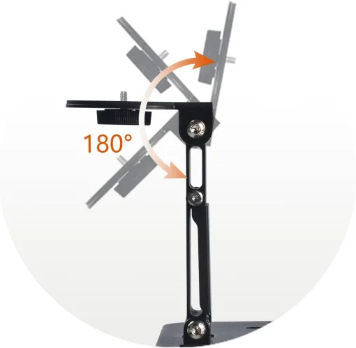 Cod. 1185 Soporte P/Proyector 3en1 (escritorio, pared, techo) con rosca 6,35mm (1/4") / Max. 5kg (11lbs)/ plegable / ajuste de 180&deg; / Metal