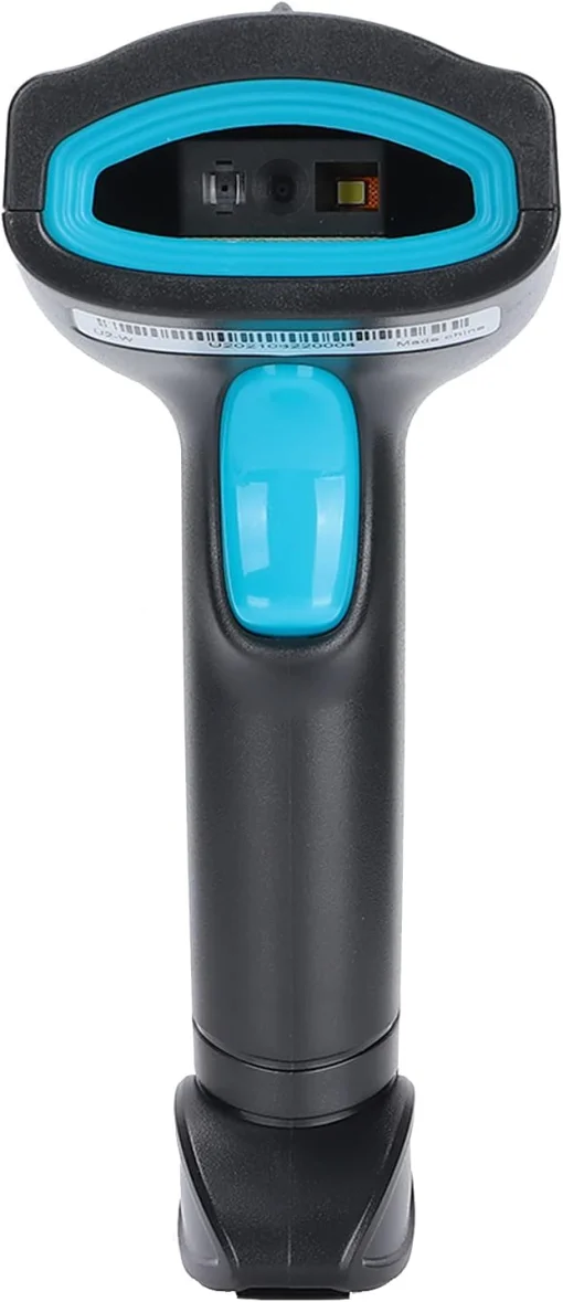 Cod. 1023 Lector de Códigos de barras &amp; QR Láser 2D scanner S50WB / Inalámbrico 2.4G + Bluetooth 10m, USB 72H trabajo continuo / Bat. 2000mAh / Plug and Play