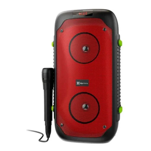 Cod. 241 Parlante Klip Xtreme BoomFire KLS-100 / 1200 Watts (RMS 80W) / 2x bajos 4&quot; / TWS, Bluetooth® V5.0 / Bat. litio 4000mAh / Luces LED flameantes multicolor