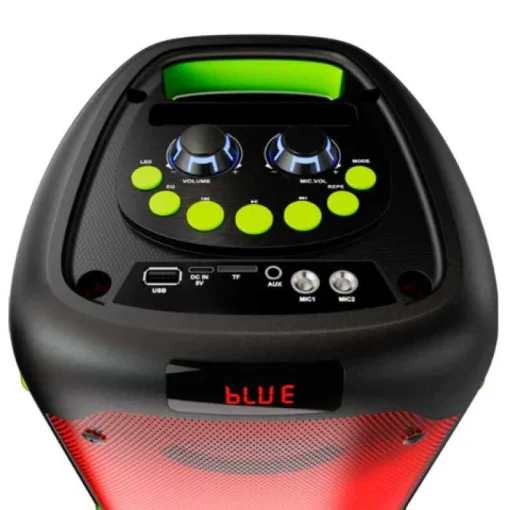 Cod. 241 Parlante Klip Xtreme BoomFire KLS-100 / 1200 Watts (RMS 80W) / 2x bajos 4&quot; / TWS, Bluetooth® V5.0 / Bat. litio 4000mAh / Luces LED flameantes multicolor