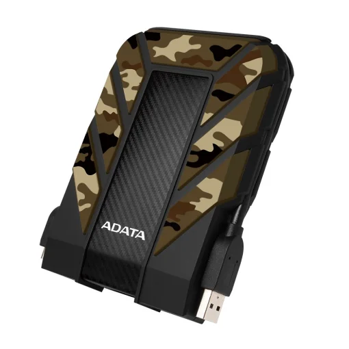 Cod. X:289 Disco Duro Externo ADATA HD710M Pro 2TB Camuflaje /USB 3.2 Gen1/Mac OS/Linux/Windows 10/ a prueba de agua, polvo e impermeabilidad /Antigolpe