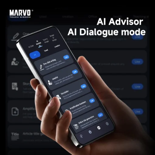 Cod. B:104  Audifonos TWS Marvo Ai Pro SOUND TS6389 / BT5.4 / Cancelación de ruido / Audio HD / Bat. 500mAh (30H) / Aud. carga 1.5H, uso 6H / USB-C / Chat GPT AI translation / IPX4