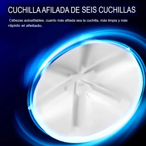 Cod. 1044 Mini Afeitadora Hyundai PHT-051 BK / 2W / 3D / Bat. 220 mAh / USB-C / Carga 1H, Uso 30 min. / peso 60g / pantalla indicador de carga