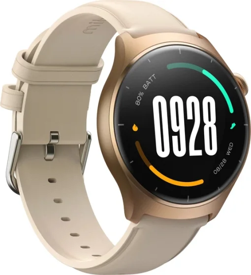 Cod. 1201 SmartWatch Mibro Lite 3 (Gold) / AMOLED HD 1.3" 60FPS / LLamadas Bluetooth V5.3 / Monitoreo de Salud 24/7: (ritmo card&iacute;aco, SpO2, estr&eacute;s y sue&ntilde;o) / Resistente al agua (2ATM) / Bat. 300mAh (12 d&iacute;as) / 100+ modos deportivos