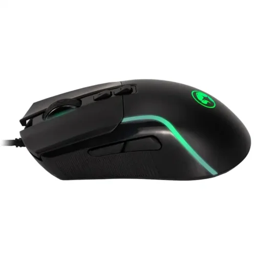Cod. GM:227  Mouse MARVO Capo 20 Negro (M292) / 8000DPI / Iluminación 7 colores / 7 Botones / USB, cable trenzado 1.5 m