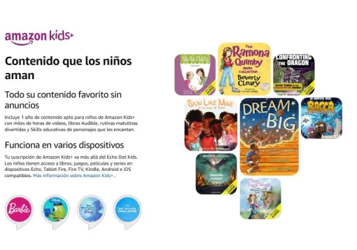 Cod. A:231 Parlante Smart Amazon&nbsp;Echo Dot (5ta Gen.) Kids / sonido vibrante 1.73&rdquo; / Audio-Libros, Juegos Educativos (1 a&ntilde;o Amazon Kids+) / Control parental - B&uacute;ho