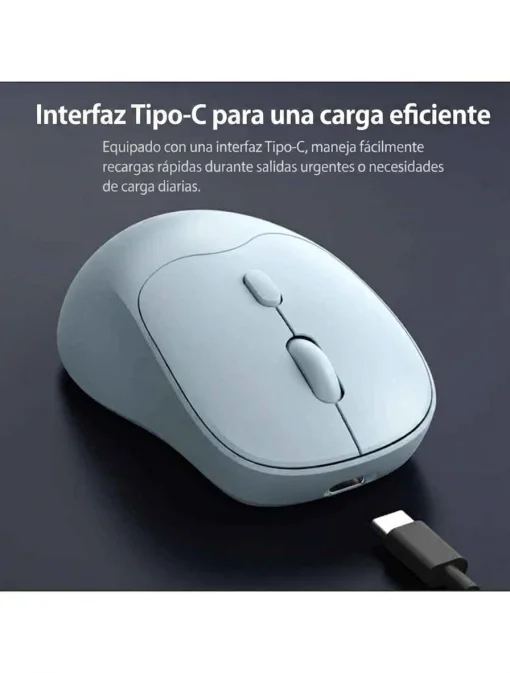 Cod. 297 Mouse Inal&aacute;mbrico ACER OMR268 PK / Dual (2.4G &amp; Bluetooth&reg; 5.2) / 1600 DPI / 4 botones / Dise&ntilde;o Ergon&oacute;mico / Bat. Recargable (500mAh)