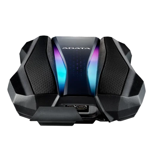 Cod. 537 Disco Duro Externo ADATA HD770G 1TB / USB 3.2 / &nbsp; 2*tiras RGB&nbsp; / Mac OS/Linux/Windows / a prueba de agua, polvo e impermeabilidad / IP68, Antigolpe (MIL-STD-810G)