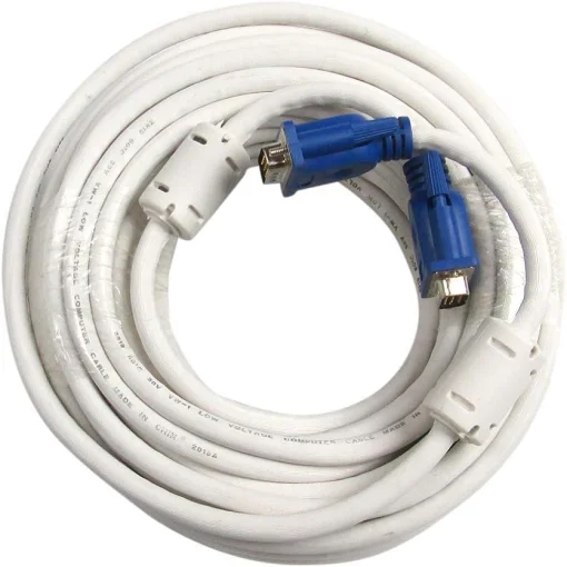 Cod. 216 Cable VGA a VGA SC-411 HQ / 10 M / blanco