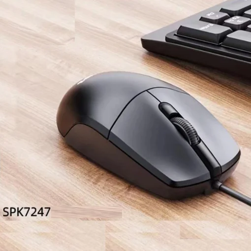 Cod . 272  Mouse PHILIPS 2000 series SPK7247B/85 / 3 botones / Óptico / 1200DPI / USB, Cable 1.8 m / Black