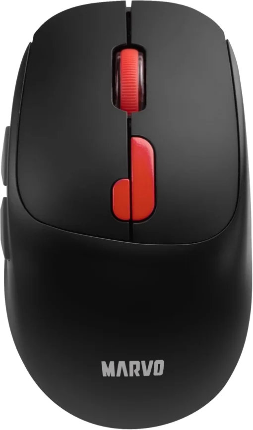 Cod. GM:271 Mouse MARVO Wireless M809W BK / Dual Inal&aacute;mbrico 2.4G + Bluetooth 5.2 / 1600DPI / Alta precisi&oacute;n / ergon&oacute;mico / 6 botones / bater&iacute;a 500mAh