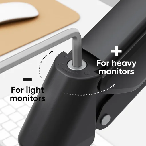 Cod. 1108 Soporte para Monitor de Escritorio Xtrike Me HT-20 BK / 13 a 32&quot;, hasta 9.5 Kg / Giro ±90°, rotacion 360° / Ajustable en mesa / vesa 75*75 a 100*100 / Negro