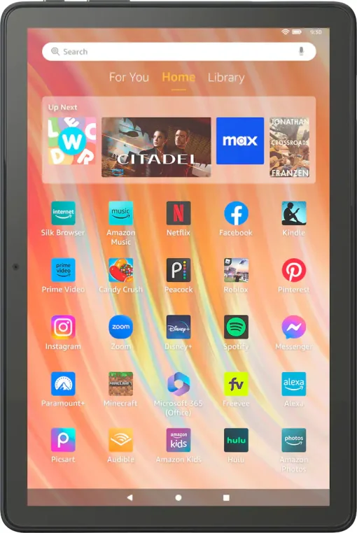 Cod. 123 Tablet Amazon fire HD 10 (13va. Gen.) / Octa-core / 10.1" Full HD 1080p / RAM 3GB, 32GB Alm. / Fire OS 8 / Cam frontal 2,0mp/posterior 5mp / Wifi/Bluetooth / black