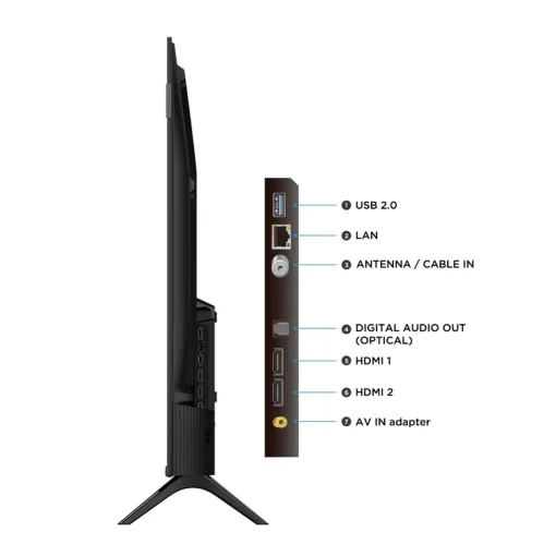 Cod. 130 Smart TV TCL 50S5K 50" QLED FHD / Google TV / HDR 10 / Dise&ntilde;o Slim, Bisel Met&aacute;lico / 2*HDMI, 1*USB / Wi-Fi + BT 5.4 / Dolby Audio / Control remoto por voz Google