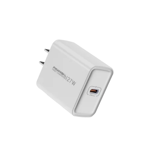Cod. 261 Cargador de pared Pavareal K55 PD 27W (Carga r&aacute;pida) / 1*Puerto USB-C / incl. Cable USB-C