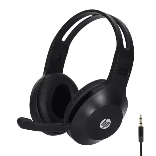 Cod. H:117 Headphone HP DHH-1601 BK Est&eacute;reo / control vol. / Micr&oacute;fono / Interfaz: 1*jack 3.5mm / Cable 2 M