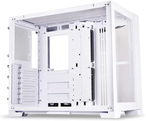 Cod. 376 Kit GAMEMAX Case Infinity White / lateral y frontal vidrio templado / doble c&aacute;mara / USB Tipo-C + USB 3.0, HD audio / sin fuente / Blanco / Incluye P/Armar 4*fans ARGB 120mm + Controlador RGB AURA Sync + CR