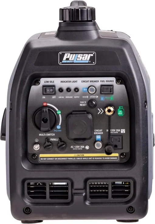 Cod. 201 Generador Pulsar GD400BN 4000W Super Siliencioso / Dual: Gas o Gasolina 1.1GL. / Salida: 1*120V 30A, 1*CA 120V 20A / 1*Paralelo / RV-Ready, cumple con CARB