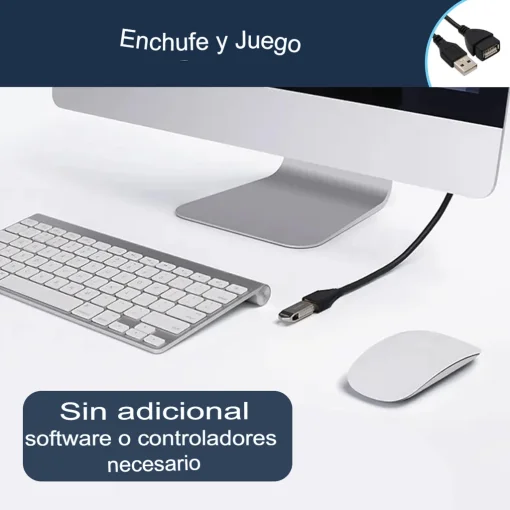 Cod. 201 Cable de extensión USB 2.0 Nitron / 1.5m