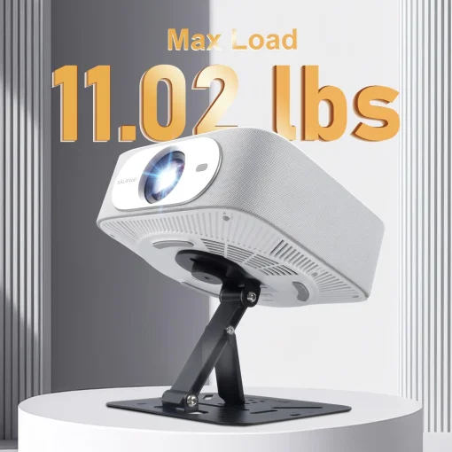Cod. 1185 Soporte P/Proyector 3en1 (escritorio, pared, techo) con rosca 6,35mm (1/4") / Max. 5kg (11lbs)/ plegable / ajuste de 180&deg; / Metal