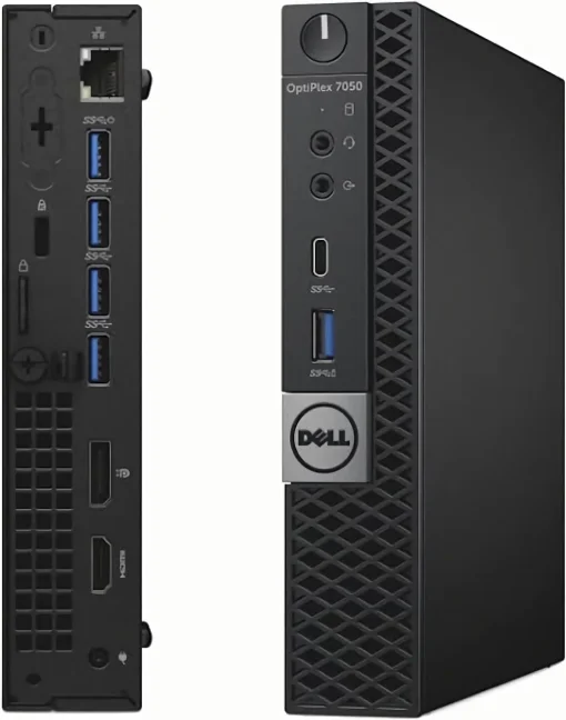 Cod. 205 CPU Dell Optiplex 7050 Micro (Off Lease) / Intel&reg; Core&trade; i5-6600T,&nbsp; 2.7GHz / 16GB DDR4 / 256GB SSD / Windows 11 Pro / Incl. teclado y Mouse USB.
