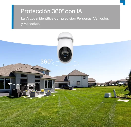 Cod. 405 C&aacute;mara Smart TP-Link Tapo C560WS, Wi-Fi 6 P/Exterior IP66, 360&ordm;, 4K Ultra HD (8MP) / Reconocimiento Facial IA / Zoom Digital 18&times; / Detecci&oacute;n &amp; Seg. autom&aacute;tico AI (pers. masc. veh.) / Visi&oacute;n nocturna Color Starlight / Alarma Luz/Sonido / Audio bid