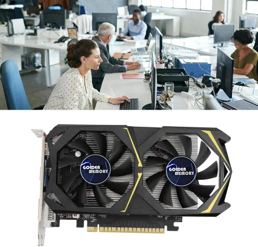 Cod. 204 Tarjeta de Video  GOLDEN AMOG GeForce GTX1050Ti / 4GB 128bit GDDR5 / HDMI/DVI-I/DisplayPort / PCI-E 3.0x16