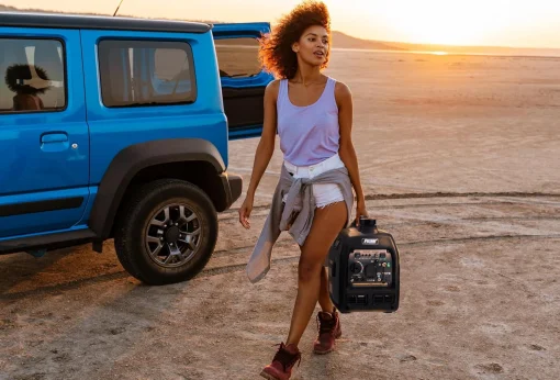 Cod. 201 Generador Pulsar GD400BN 4000W Super Siliencioso / Dual: Gas o Gasolina 1.1GL. / Salida: 1*120V 30A, 1*CA 120V 20A / 1*Paralelo / RV-Ready, cumple con CARB