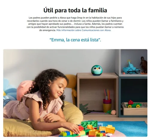 Cod. A:231 Parlante Smart Amazon&nbsp;Echo Dot (5ta Gen.) Kids / sonido vibrante 1.73&rdquo; / Audio-Libros, Juegos Educativos (1 a&ntilde;o Amazon Kids+) / Control parental - B&uacute;ho