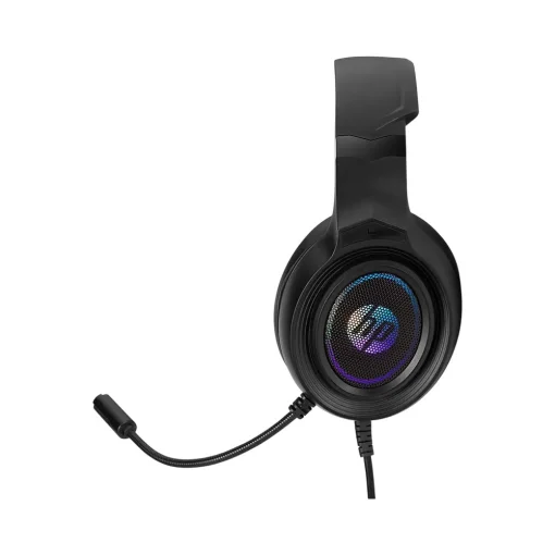 Cod. H:116 Headphone HP DHE-8008U Gamer 7.1 Estéreo / Led RGB dinámico / Mic. flexible / control total en cable / Interfaz USB / Cable trenzado 1.85 m