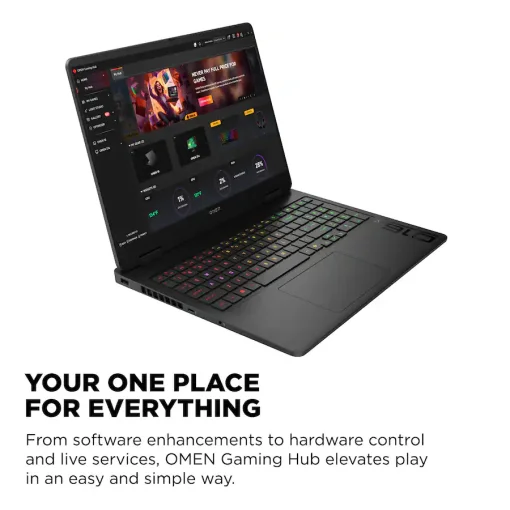 Cod. 1822 HP OMEN 16-am0073dx Gaming / Intel&reg; Core&trade; Ultra 7 255H con IA Integrada (NPU Intel&reg; AI Boost) / 16GB DDR5 / 1 TB PCIe&reg; Gen4 / NVIDIA&reg; GeForce RTX&trade; 5060 8 GB GDDR7&nbsp;/ 16" FHD+ 2K, 144 Hz, IPS / AUDIO HyperX, DTS: X&reg; Ultra / Windows 11 / Wi-Fi 6E (