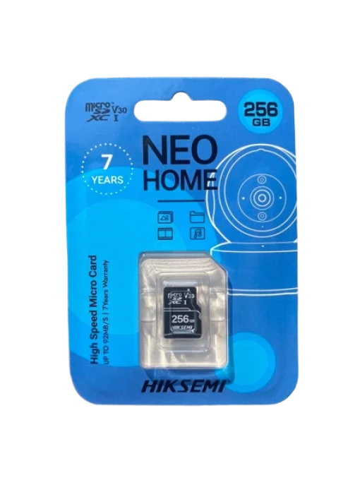 Cod. 244 Micro SD HIKSEMI Neo D1 / 256GB / Clase 10 V30 / escritura 55MB/s - 92MB/s lectura