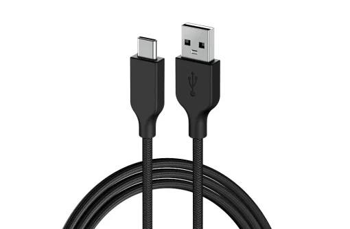 Cod. 163 Cable de carga rápida Genius 3.0 ACC-A2CC-3A / de USB-A a USB-C / 1 m. / 5 Gbps / Nailon trenzado