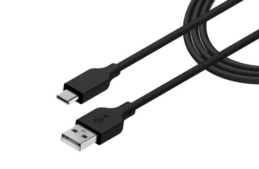Cod. 163 Cable de carga rápida Genius 3.0 ACC-A2CC-3A / de USB-A a USB-C / 1 m. / 5 Gbps / Nailon trenzado