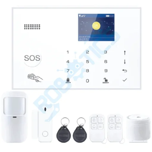 Cod. 403  Kit Sistema de Alarma Wi-Fi&amp;GSM TUREON TUR-G30 /&nbsp;Central con Pantalla LCD y teclado t&aacute;ctil / Control APP TuyaSmart/SmartLife / 1*Detector de movimiento / 1*Sensor magn&eacute;tico / 2*controles / 2*magn&eacute;ticos RFID / Sirena 100dB