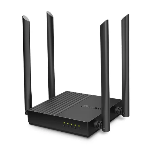 Cod. 105 Router Wireless de Banda Dual TP-LINK AC1200 Archer C64 - MU-MIMO/ 5GHz: Hasta 867Mbps y 2.4GHz: Hasta 400Mbps / 4 puertos LAN GIGABIT / 1 puerto WAN GIGABIT / 4 antenas externas / (tambien sirve como Access Point)
