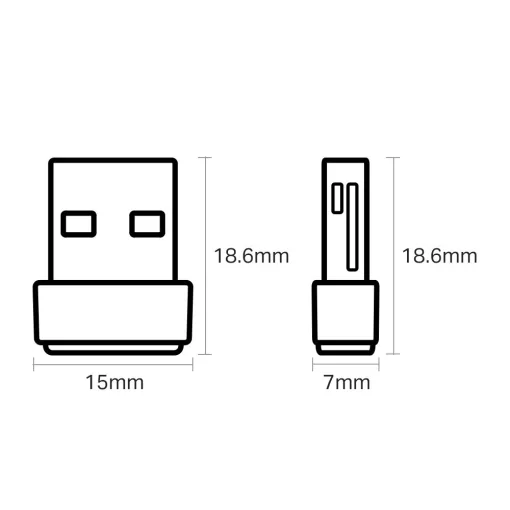 Cod.037 Adaptador inal&aacute;mbrico USB de banda dual AC600 Archer T2U Nano