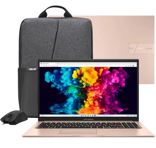 Cod. 1828 ASUS VivoBook 15 X1504 / Intel&reg; Core&trade; 5 120U (Serie 1) &Uacute;ltima Generaci&oacute;n, 12MB cach&eacute;, 10 n&uacute;cleos, hasta 5,0GHz / 16GB DDR5 / 512GB NVMe&trade; SSD / 15.6" FHD / Sin Sistema (OS) / Wi-Fi 6 &amp; BT 5.2 / Sensor de Huella / Teclado Espa&ntilde;ol alfanum&eacute;rico / Te