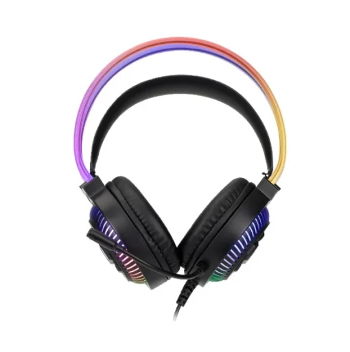Cod. 126 Headphone XTRIKE ME GH-510L / Luces RGB est&aacute;tico transl&uacute;cido diadema y bocinas / Mic. omnidireccional / Multiplataforma 1*jack 3.5mm + USB(LuzLED) / Cable 1.8 m