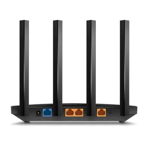 Cod. 140 Router TP-LINK Archer AX12 / Wi-Fi 6 Banda Dual AX1500 / 1201 Mbps (5 GHz) + 300 Mbps (2.4 GHz) / 3*P/LAN GIGABIT / 1*P/WAN GIGABIT / 4 Antenas y la tecnología Beamforming / OFDMA y MU-MIMO