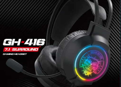 Cod. 111 Headphone Gaming XTRIKE ME GH-516 Stereo / sonido envolvente virtual 7.1 / ilum. RGB estática / Mic. omnidireccional / Interfaz USB / Cable 1.95 m