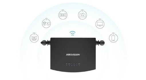 Cod. 150  Router Wi-Fi 5 AC1200 HIKVISION WR12C / 1.2Gbps (5GHz@867 Mbps, 2.4GHz@300 Mbps) / 3*P/LAN y 1* P/WAN / 4x Antenas 5dBi, MIMO / Beamforming / Multimodo (Access Point, Extersor de Rango, WISP
